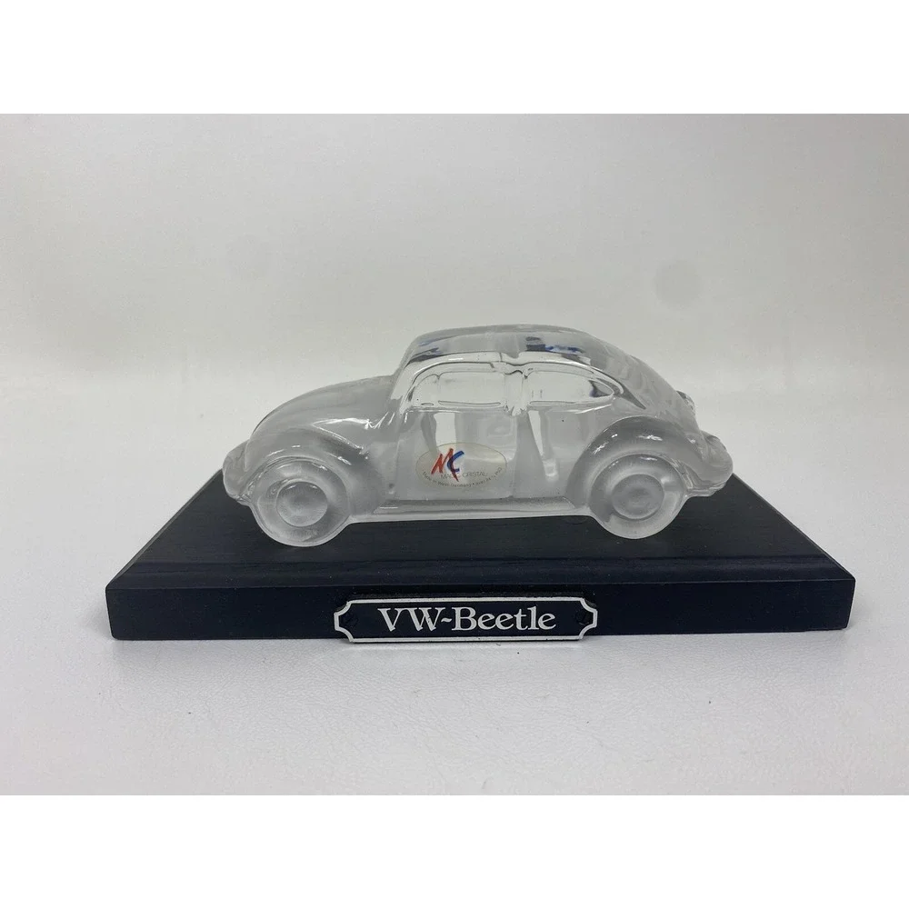 VW Beetle Magic Cristal 24% Lead Crystal Nachtmann West Germany With Base Glass‎